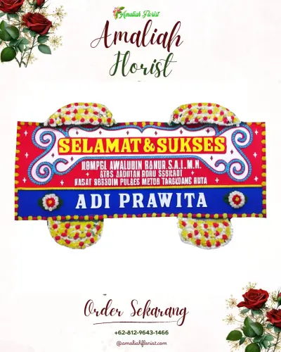Karangan Bunga Ucapan Selamat di Pengaradan
