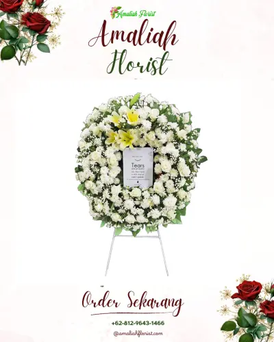 Krans Bunga Duka Cita di Pengaradan